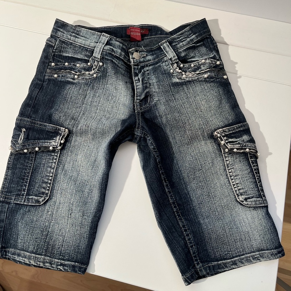 2/40$ 🛍 Bejeweled Jean Shorts